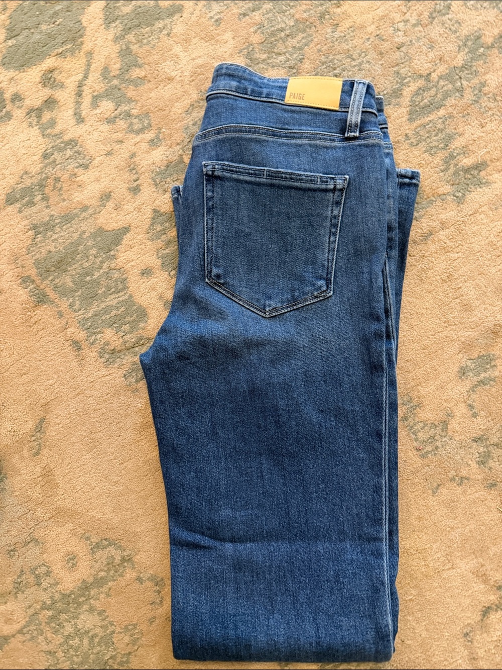 PAIGE Dark Blue flare Leg Jeans